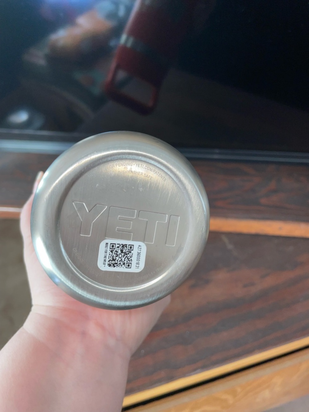 Yeti Red Insulated Tumbler with Handle and Straw - Picture 3 of 5